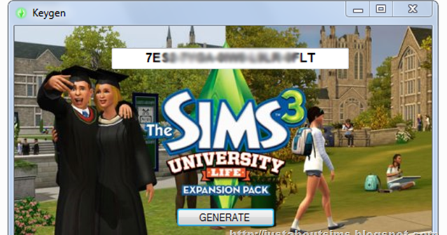 The Sims 3 University Life Serial Key