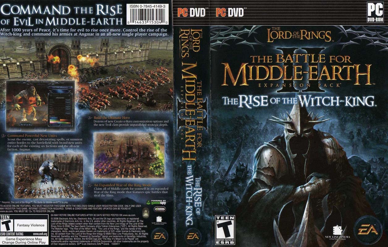 lord of the rings battle for middle earth 2 cd key